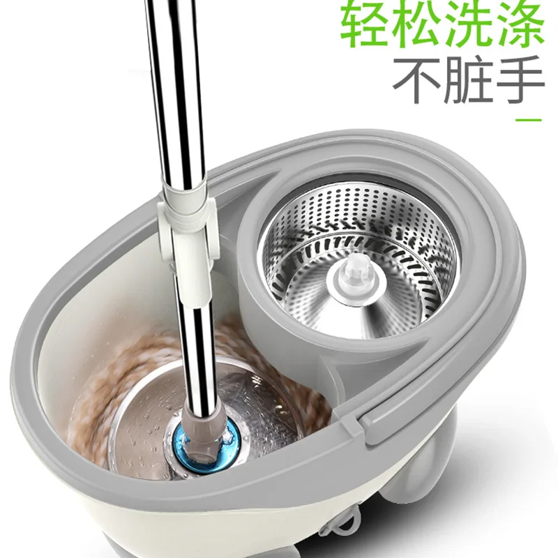 

Suitable forManufacturer wholesale mop rotating household hand wash mop stainless steel handle
