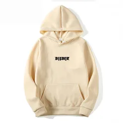 Autumn winter fleece Hoodies Men Hip Hop Streetwear Man Hoody Mens Hoodie sweatshirt justin bieber black Hoody Men's Clothing