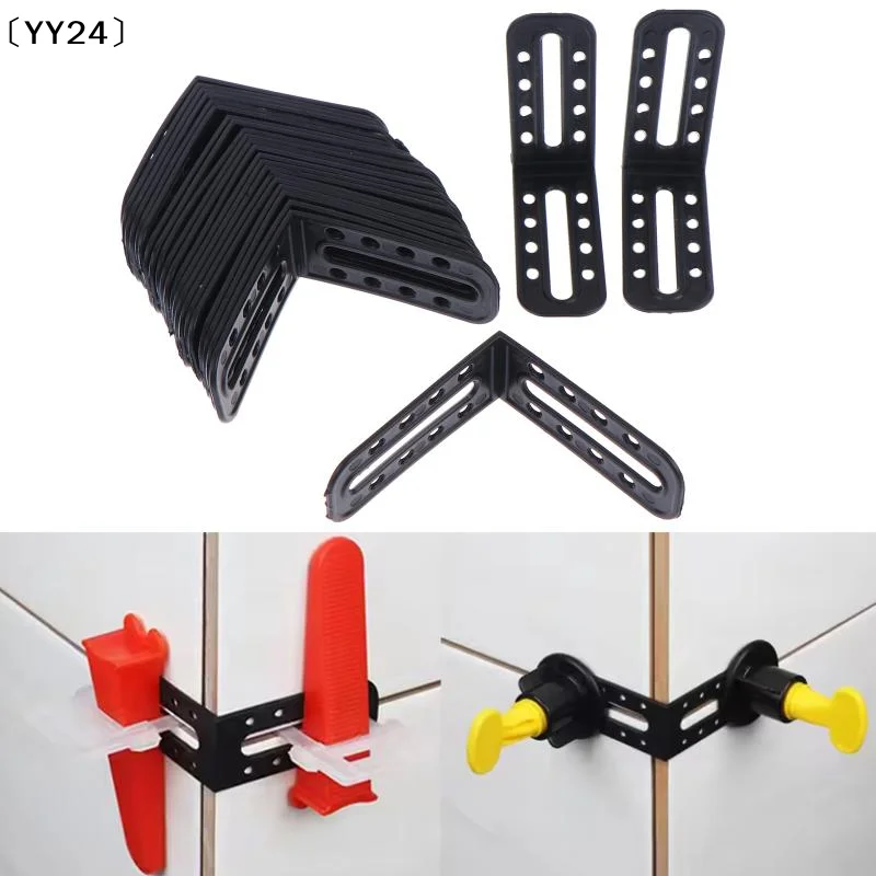 25Pcs Tile Leveling System Clips Male Angle For Floor Wall Tile Leveler Spacers Locater Adjuster Laying Construction Tools