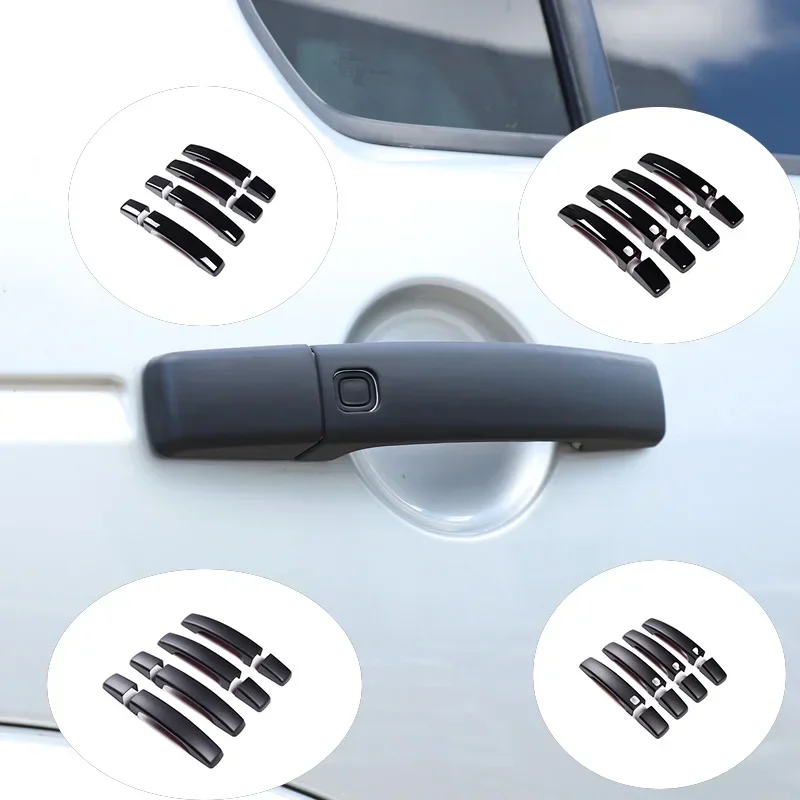 8Pcs ABS Matt Black For Land Rover Discovery 4 LR4 2010-2016 Car Door Handle Cover Trim Car Decoration Styling Accessories