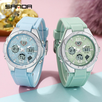 SANDA Fashion Sports Women Watches Fashion Casual Waterproof LED Digital Watch Female Wristwatches Casual Clock reloj hombre