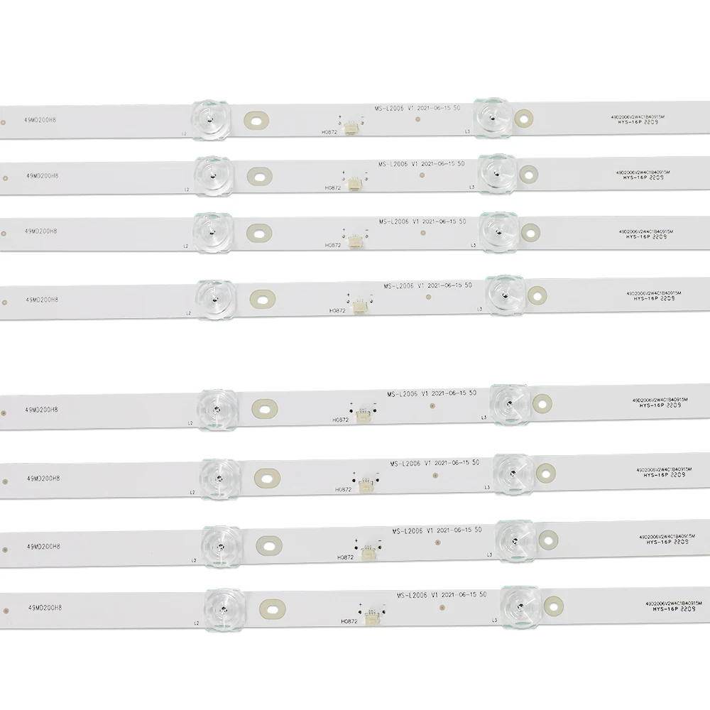 Kit Strip lampu latar LED 8 buah untuk SW-LED50U503BS2S SW-LED50U3011BS2S MS-L2006 LE-50ZTUS27