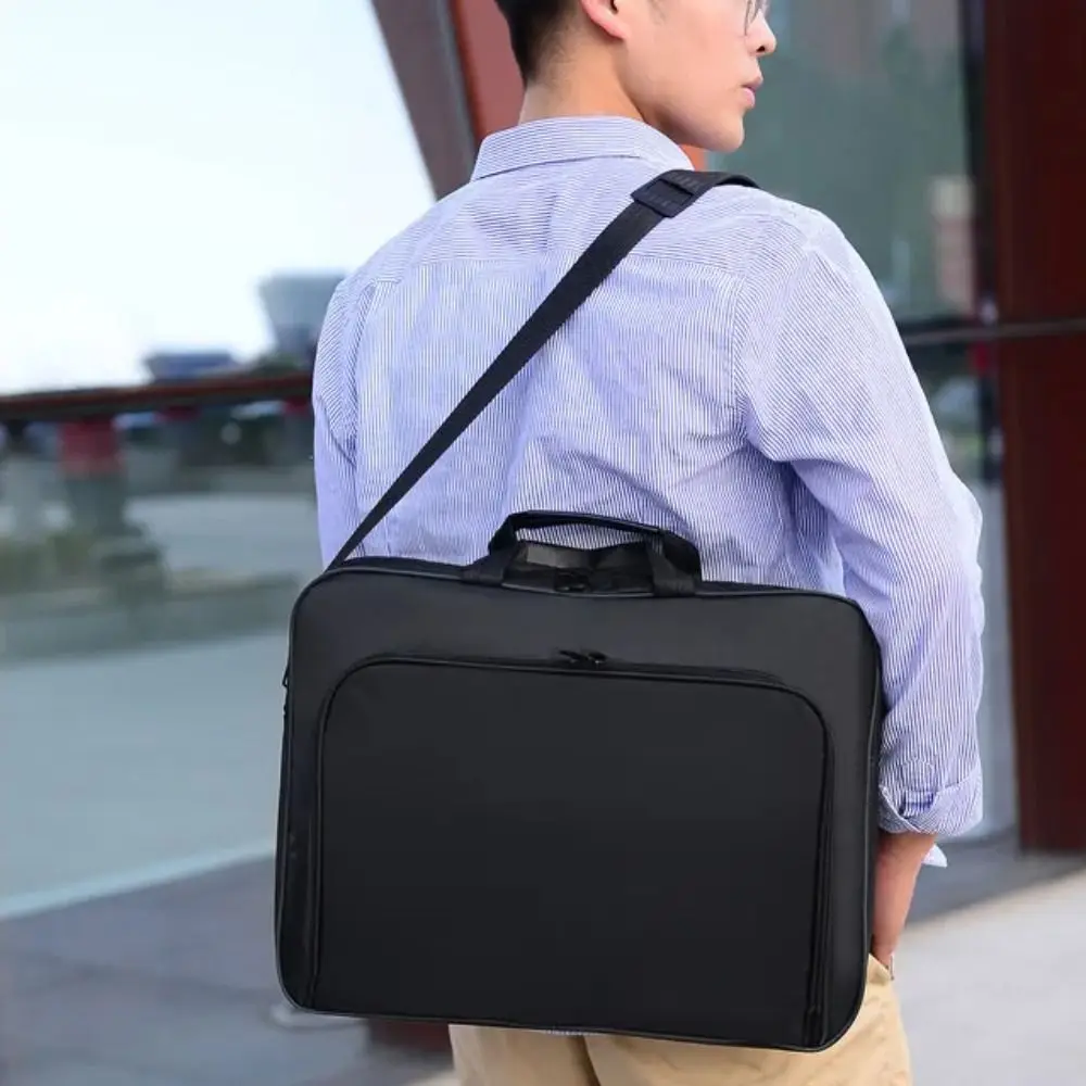 حقيبة كتف عصرية للكمبيوتر المحمول بسحاب مقاوم للصدمات وحقائب الكمبيوتر المحمول مقاس 15 بوصة حقيبة يد محمولة للأعمال للتنقل اليومي