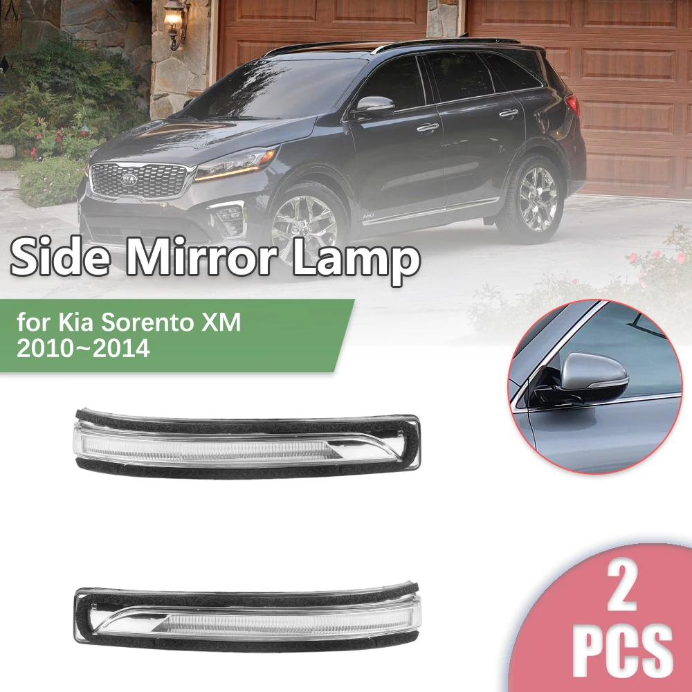 Rearview Side Mirror LED for Kia Sorento UM KX-4 2015~2020 2016 2017 2018 2019 Turn Signal Indicator Lamp Light Part Accessories