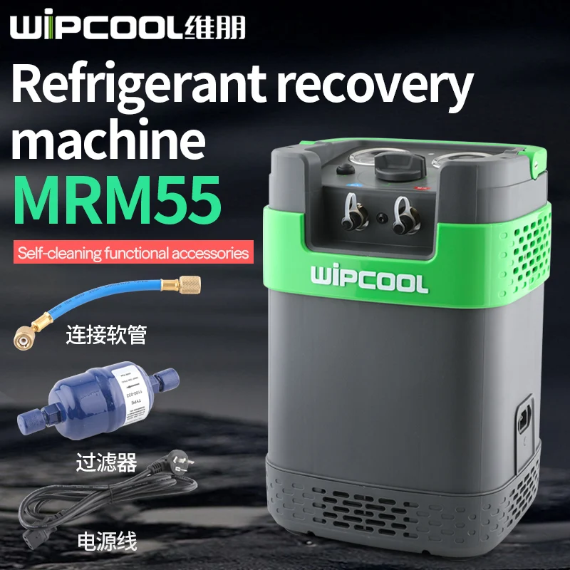 Wipcool MRM55 Double Cylinder Refrigerant Fluorine Extraction Unit For Air Conditioning Refrigerators R32 R600 R290 R410a 1234YF