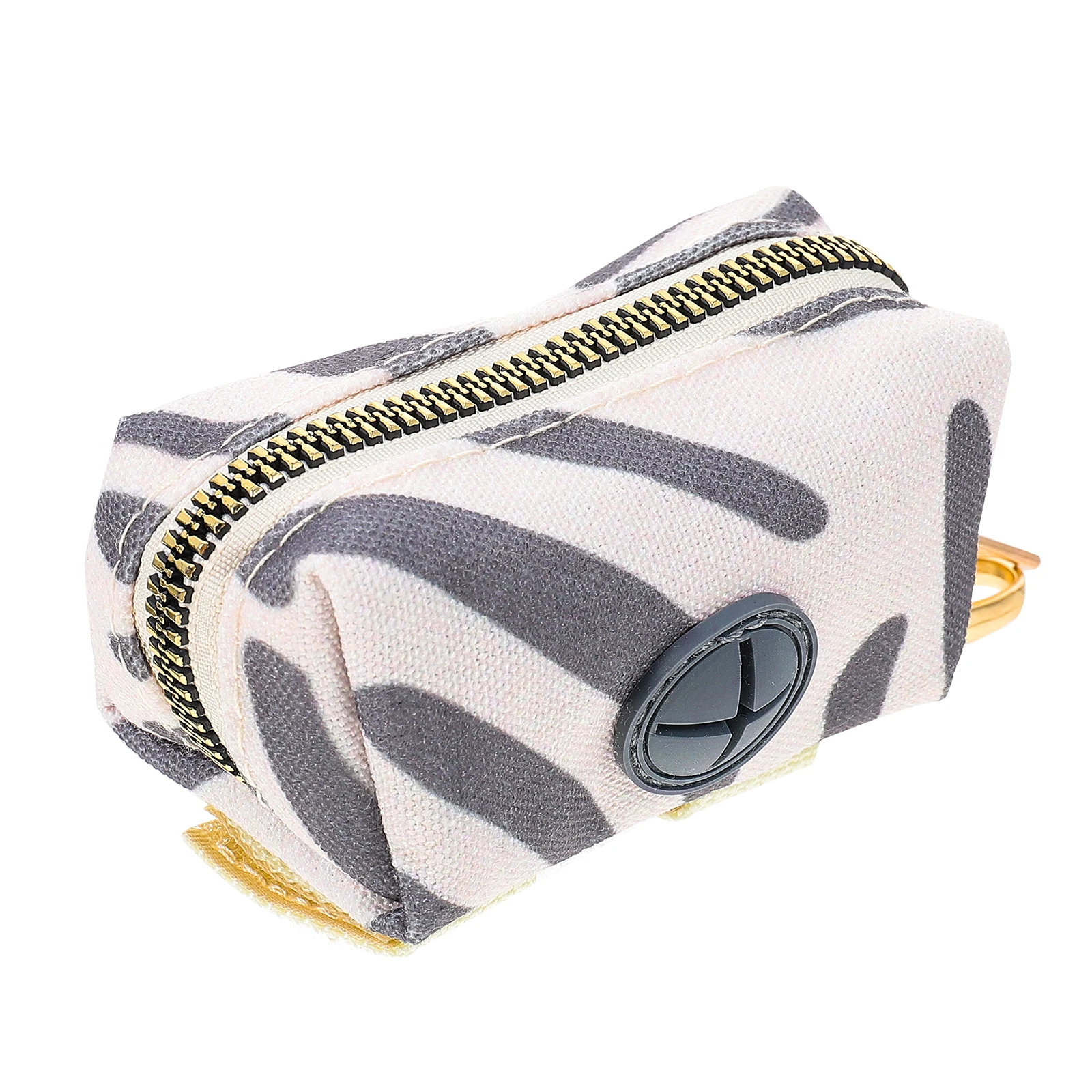 

Pet Waste Bags Container New Grey Pattern Lightweight Polyester Storage Pouch For Leash Multiple Scenarios Portable