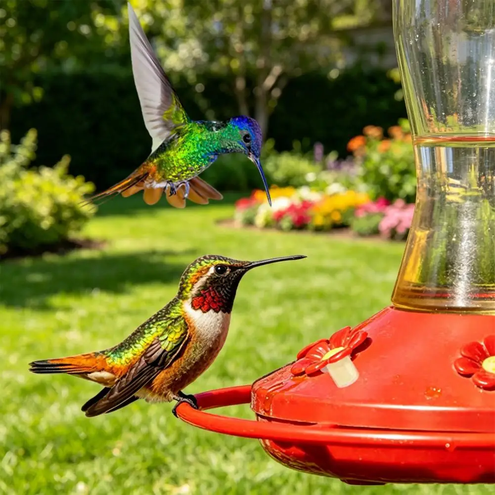Weather Resistant Feeder Tips 24/48pcs Bee Guards for Hummingbird Feeders Nectar Guard Tips Replacement Flower Ports Durable