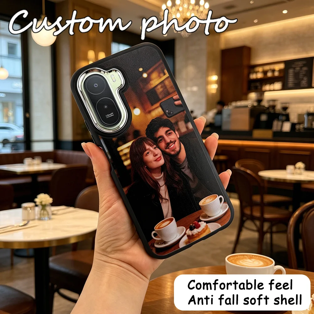 Customized Photo of Plated lens frame color phone case for Xiaomi Redmi A7pro/A5/A4/A3/A2/A1/Redmi 15/15c/14C&14R/13/12/11/10/9 view 6