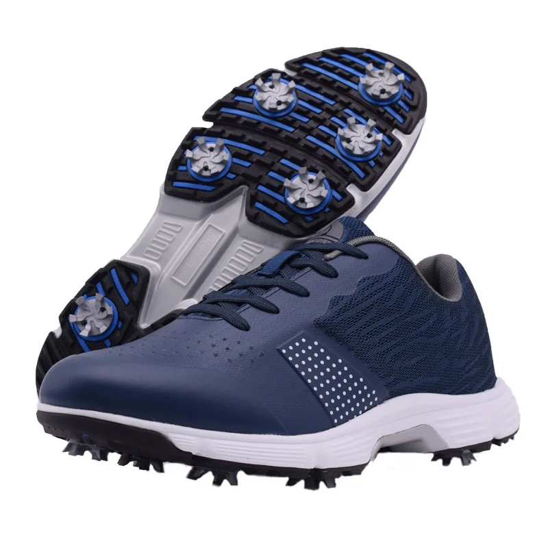 

2026 New Pro Golf Shoes with Spikes Men's Waterproof Golf Shoes Women Luxury Golf Sneakers Size 15 14