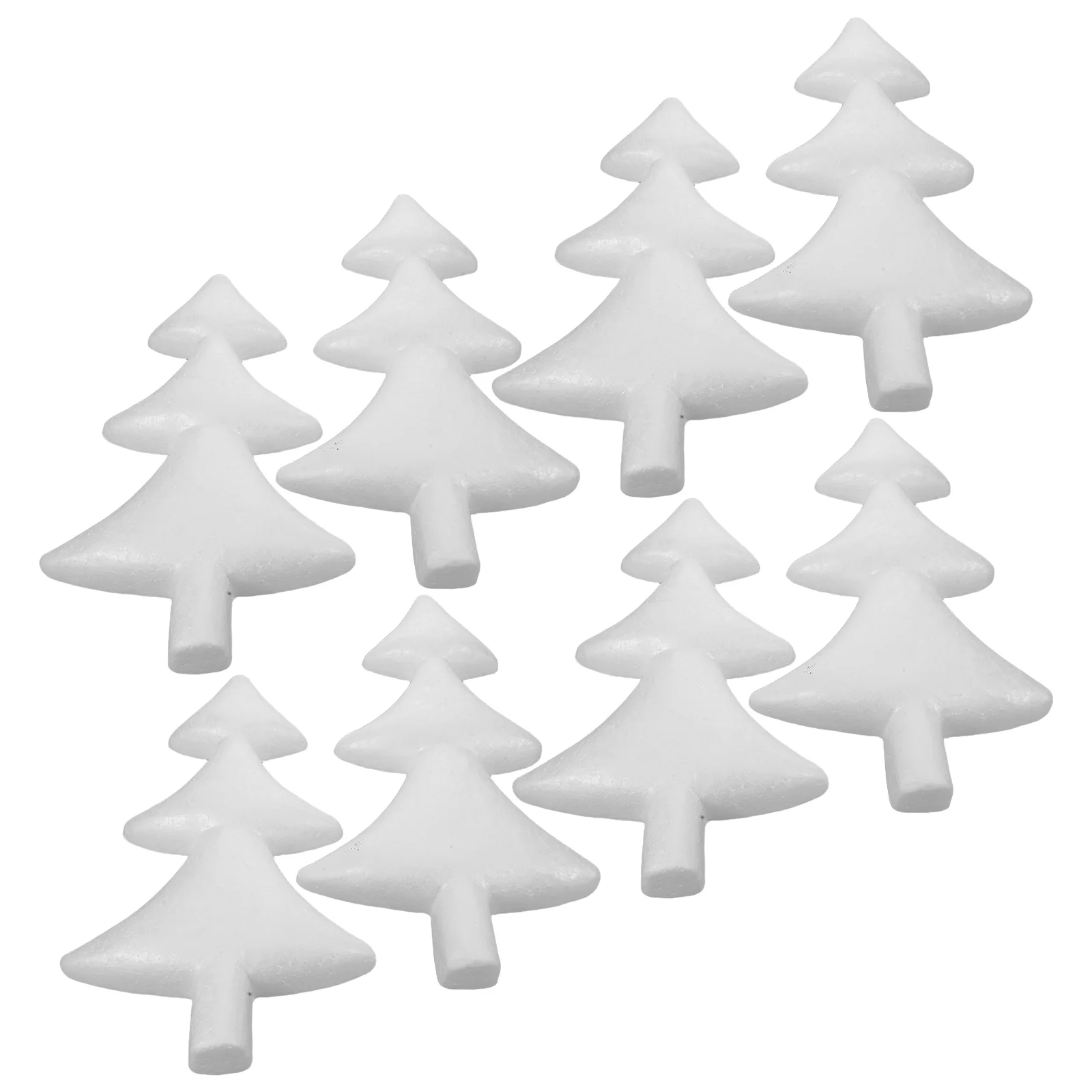 

8Pcs Foam Snow Scene Half Trees 27cm for DIY Christmas Crafts Home Office Store Decor Painting Foam Tree Decorations