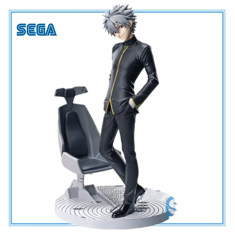 SEGA Luminasta Evangelion:3.0+1.01 Thrice Upon A Time Nagisa Kaworu Commander Clothes Anime Action Figures Model Collection Toy