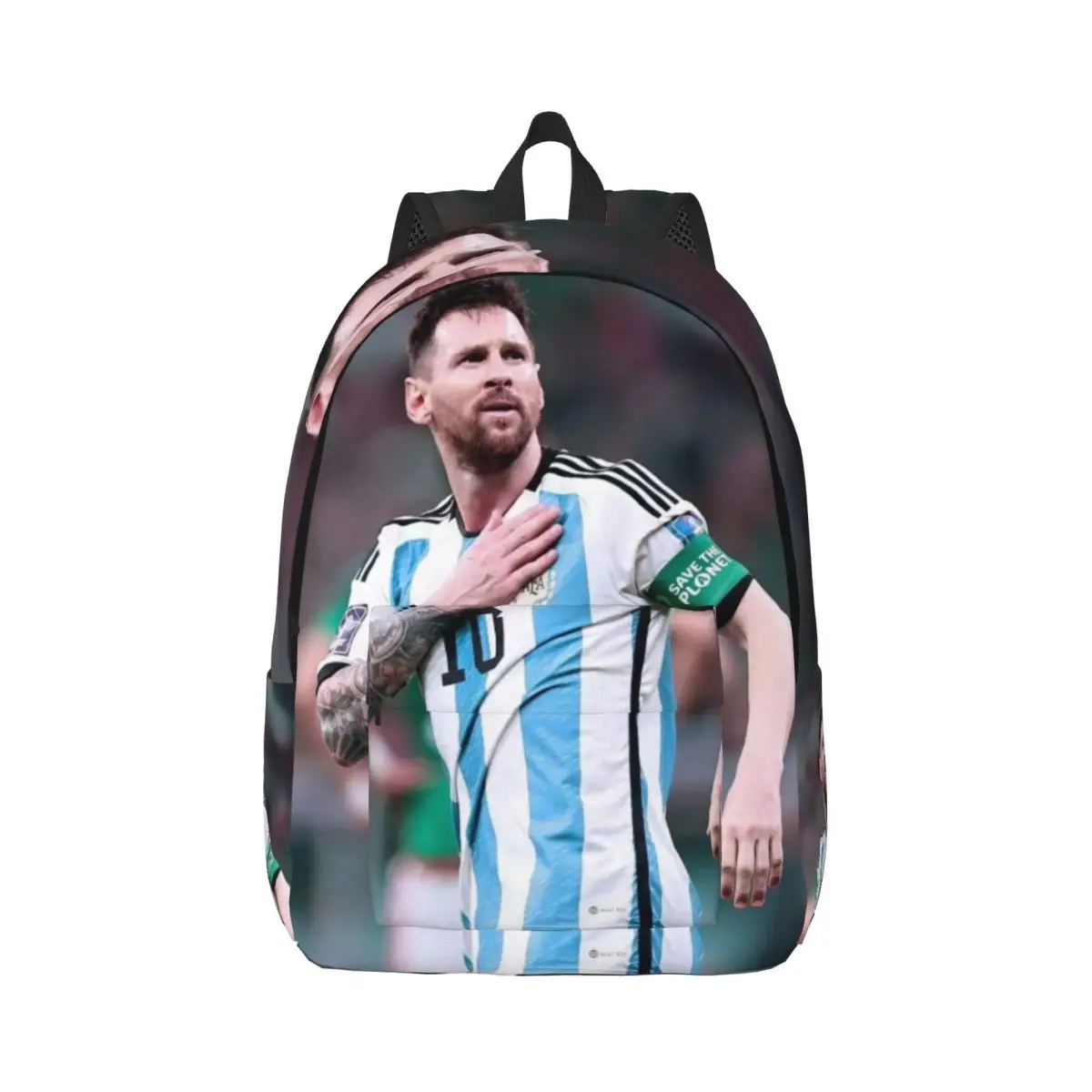 Fashionable and versatile Lionel M-Messi Argentina backpack, suitable for both men and women, showcasing individual charm