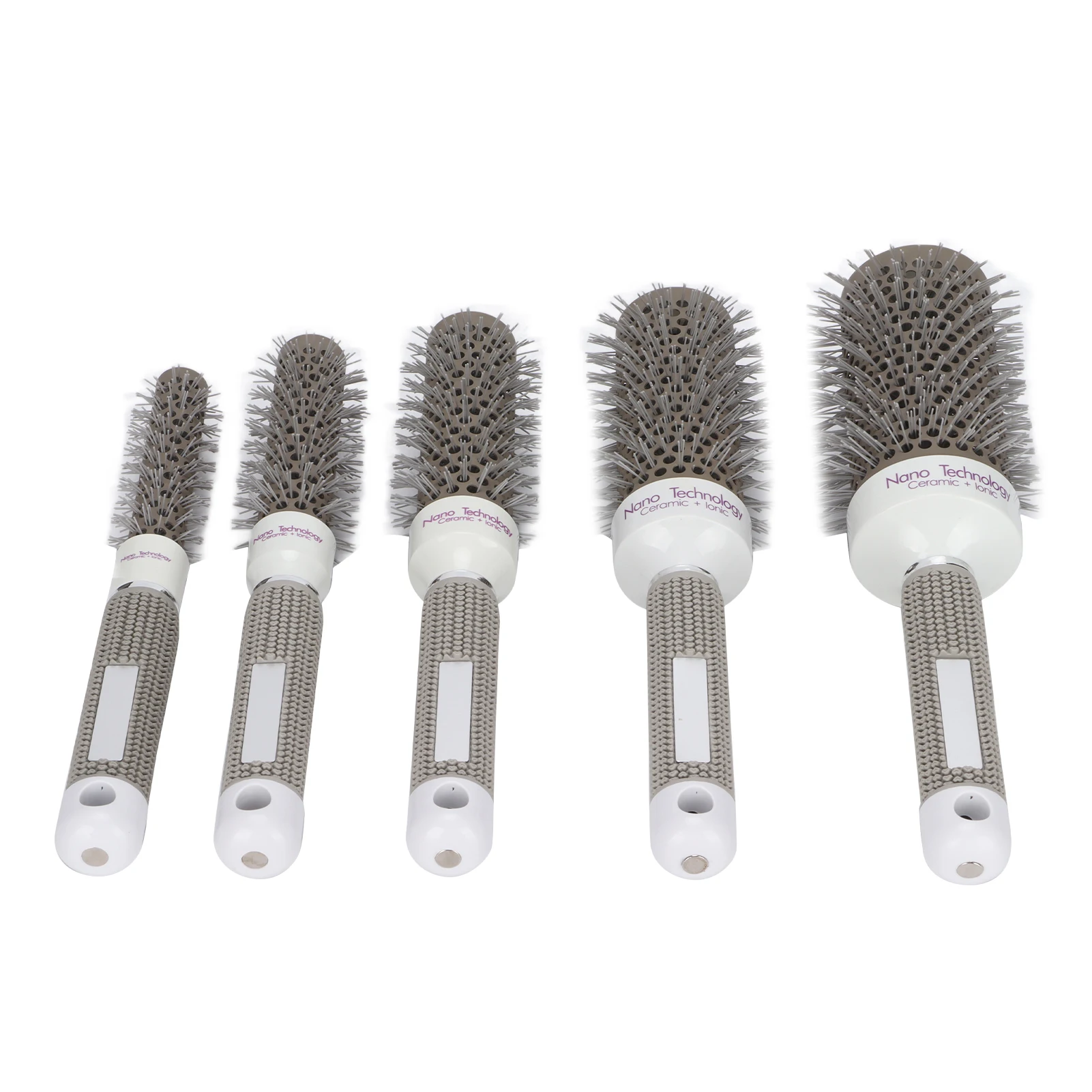 5pcs Round Brush Set Heat Conduction Hairbrush Comb Hairdressing Tool Set for Blow Drying Curling