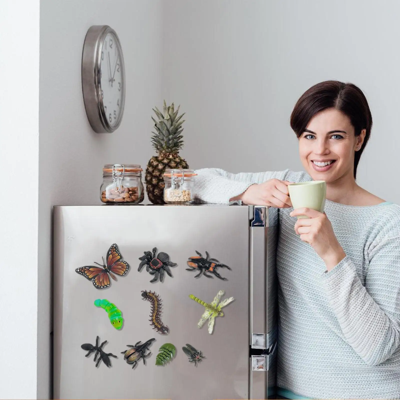 

Магнитная наклейка, книга активности, магнитная игрушка с подвижными суставами, обучающая игрушка-червь для мальчиков и девочек дошкольников, центры детского сада