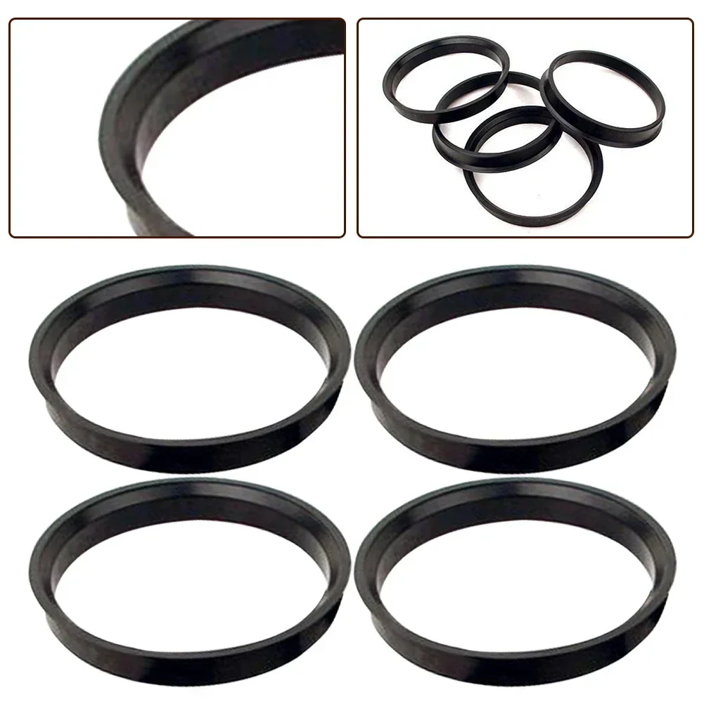 4Pcs Hub Centering Rings 74.1 X 72.6 Mm ForBMW Car Hub Centric Rings Wheel Bores Center Spacer Hub Rings Blacks