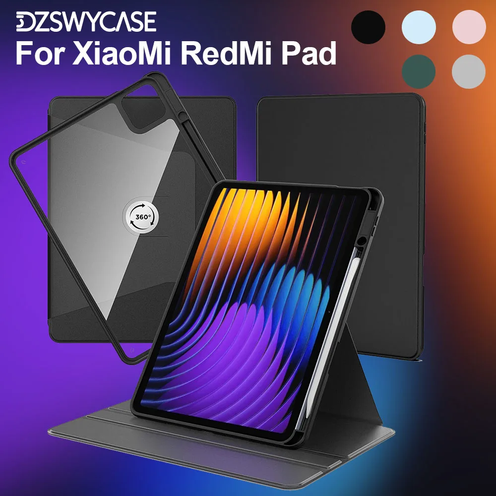 

Rotating Case for Xiaomi Pad 7/8 Pro 11.2in, RedMi Pad Pro 12.1inch, Pad SE 11 8.7, RedMi Pad 2 11,MiPad 6/6 Pro 11in Cover