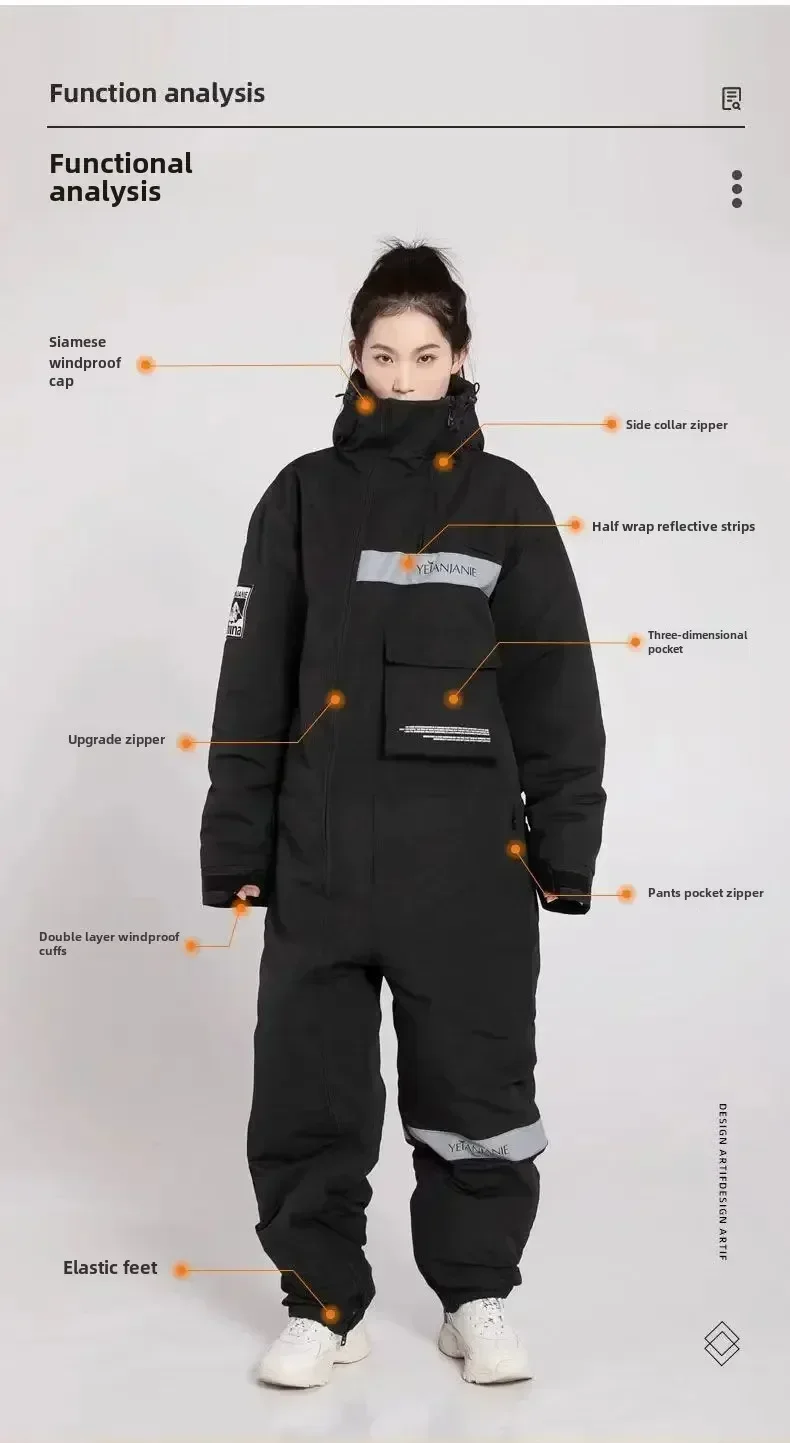 NEW Electric Motorcycle Windproof Plus Velvet Thickened Double-sided Waterproof Snowmobile Jacket Winter Warm Suit for Men Women