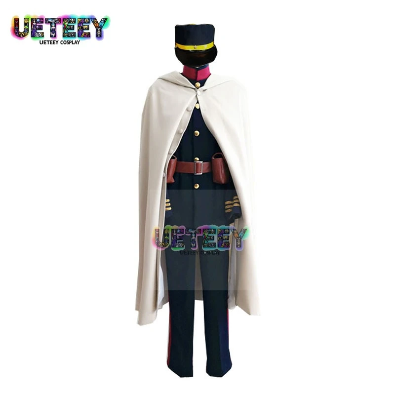 

UETEEY COS Hyakunosuke Ogata Uniform Anime Game Cosplay Costume Halloween Christmas With Hat Customized