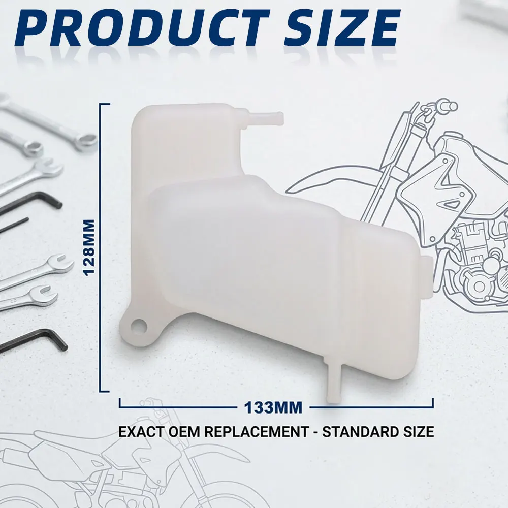 Water Coolant Reservoir Tank Radiator For SUZUKI DRZ400 00-04 DRZ400S 00-17 DRZ400E 00-07 DRZ400SM 05-17 Motorcycle Part Plastic