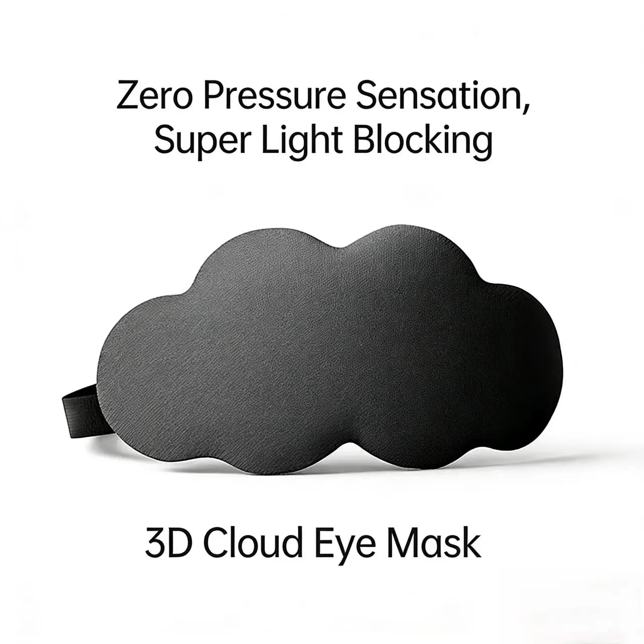 Cloud-like Sleep Eye Mask Effective Light Blocking Silk Nighttime Eye Cover Hanging Design for Relaxation And Sleep