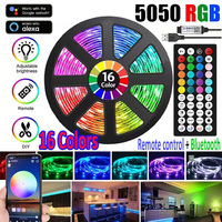 USB LED RGB Strip Lights WiFi App Control Support Alexa 5050 Music Sync Led Tape Color Changing for Party Gaming PC TV Backlight
