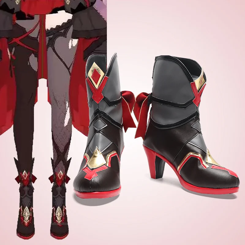 

Theresa Cosplay Shoes Honkai Impact Custom Made Unisex Boots Shoes Halloween Party Cosplay Prop Costume Accessory Role Play