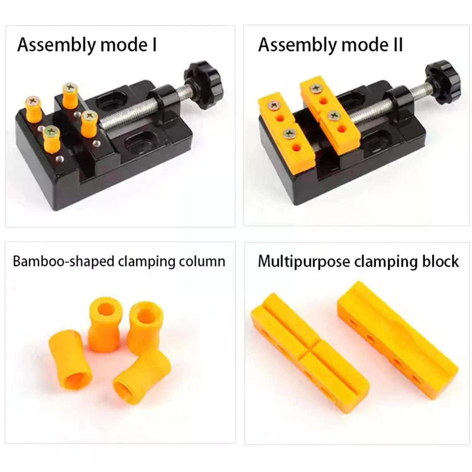 DIY Sculpture Craft Carving Tool Universal Jaw Bench Mini Drill Clamp Fixing Vise Parts Watch Jewelry Small Table Press M3P1