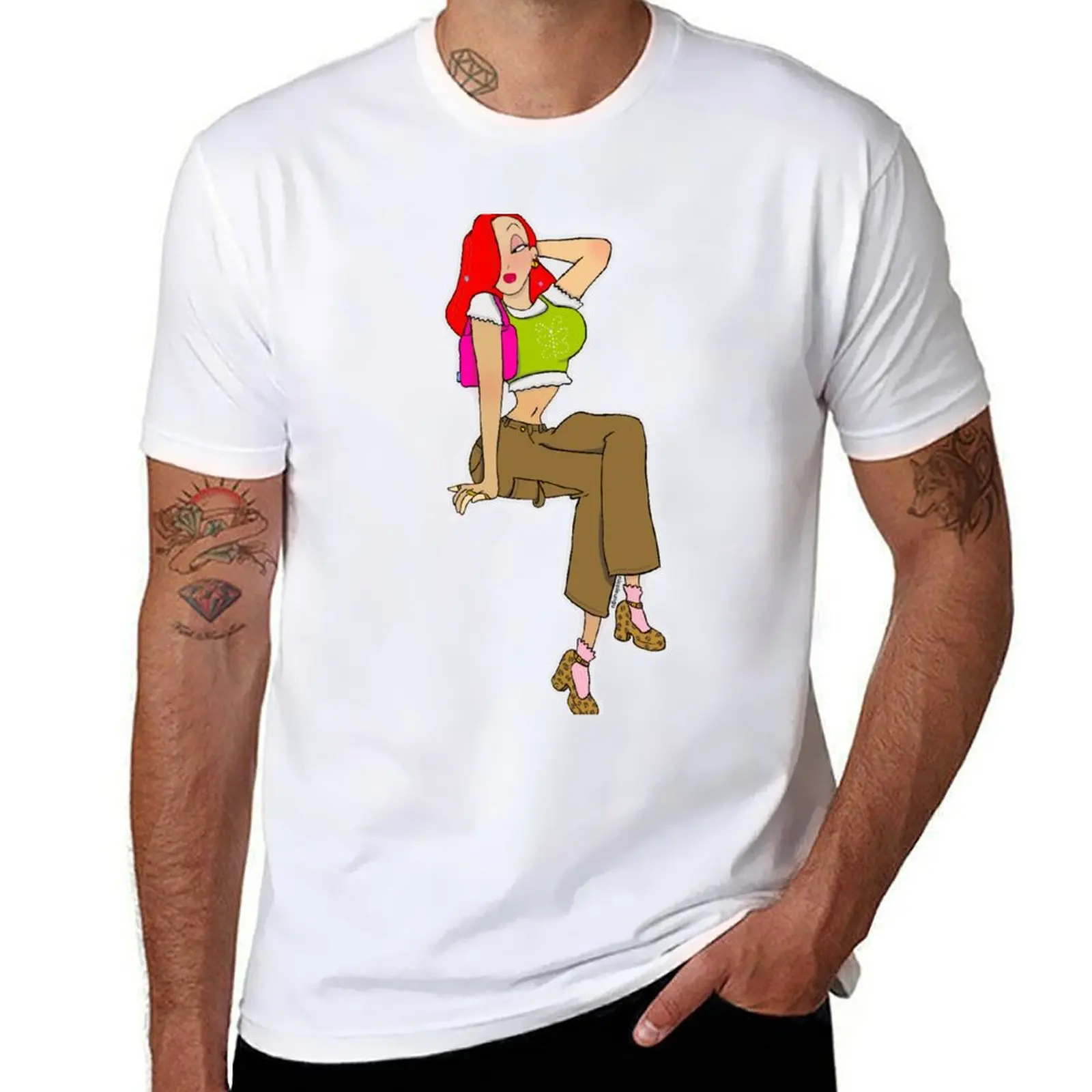 

Jessica Rabbit Re-Imagined in 2020 T-Shirt cotton t shirt man t shirts for man cotton soft t shirts for man pack white T-Shirt