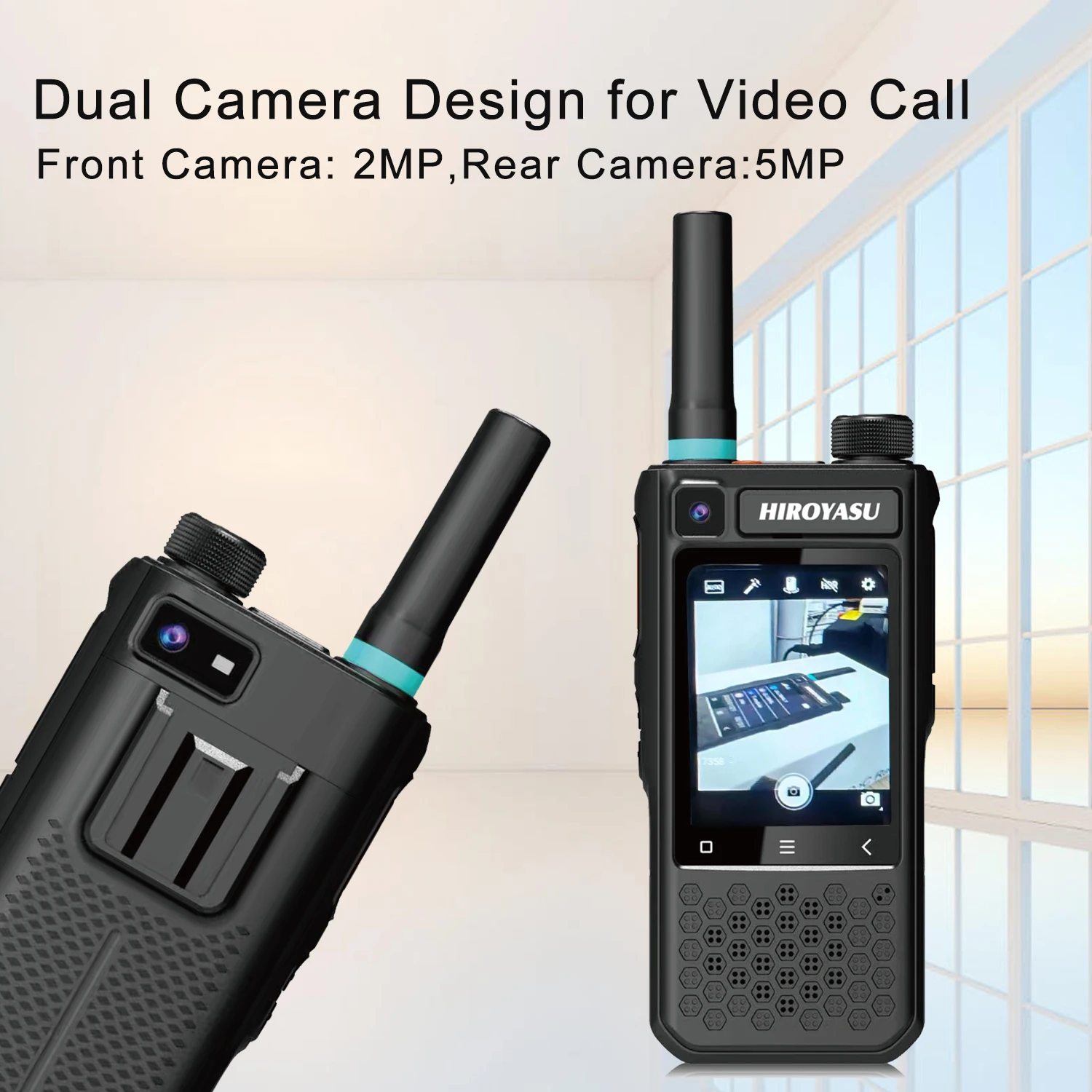 HIROYASU LTE PoC Radio Video Call HI-B10 Zello Walkie Talkie 2GB RAM ROM 16GB Android10.0 Hotspot & Tethering Touchscreen