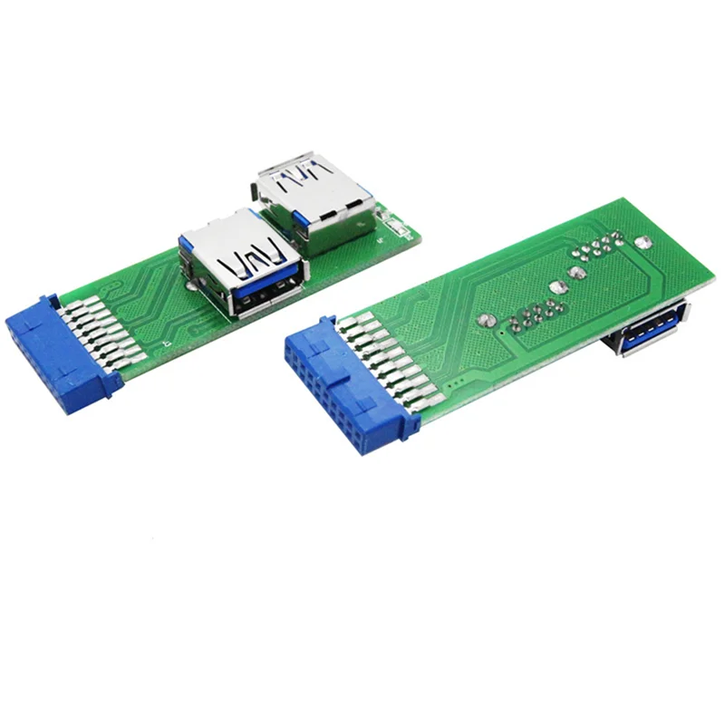 

High Quality-20-Pin Female Motherboard For Sk210a Satellite Receiver Extension 1To2 Port External Card USB3.0 Built-In Adapter