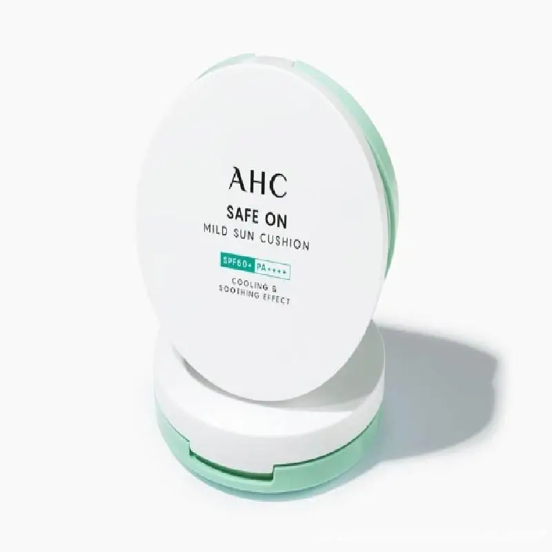 وسادة شمسية خفيفة آمنة من Ahc 25 جم Spf50+ Pa++++ حماية من الأشعة فوق البنفسجية وواقي من الشمس يوميًا ورطبًا