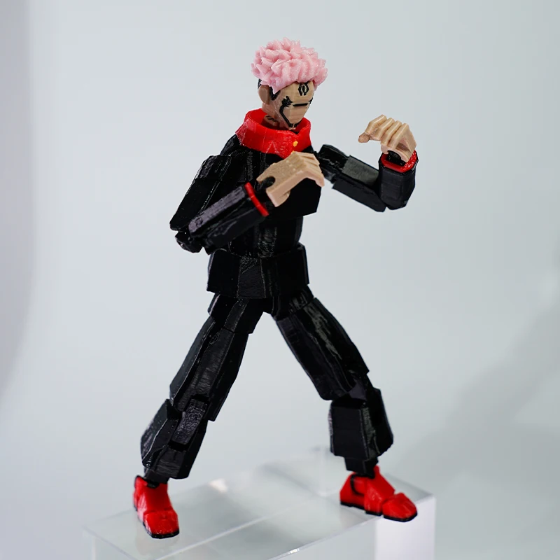 3D 인쇄 Jujutsu Kaisen Ryomen Sukuna 애니메이션 멀티 관절 Shapeshift 장난감 액션 피규어 마네킹 모델 장식품 선물