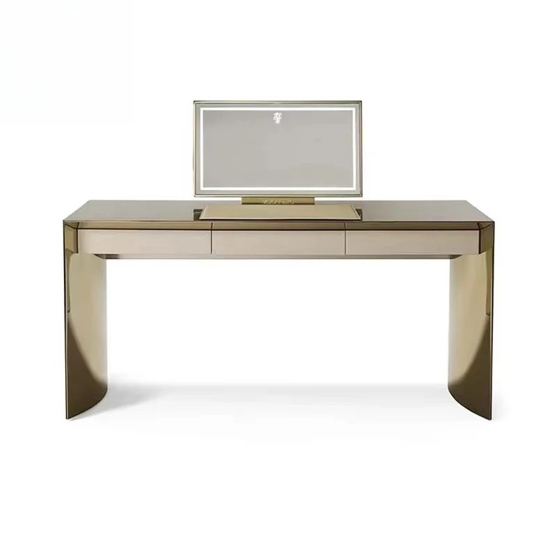

Stainless steel dressing table Luxury exquisite designer style Master bedroom dressing table Modern simple dressing table