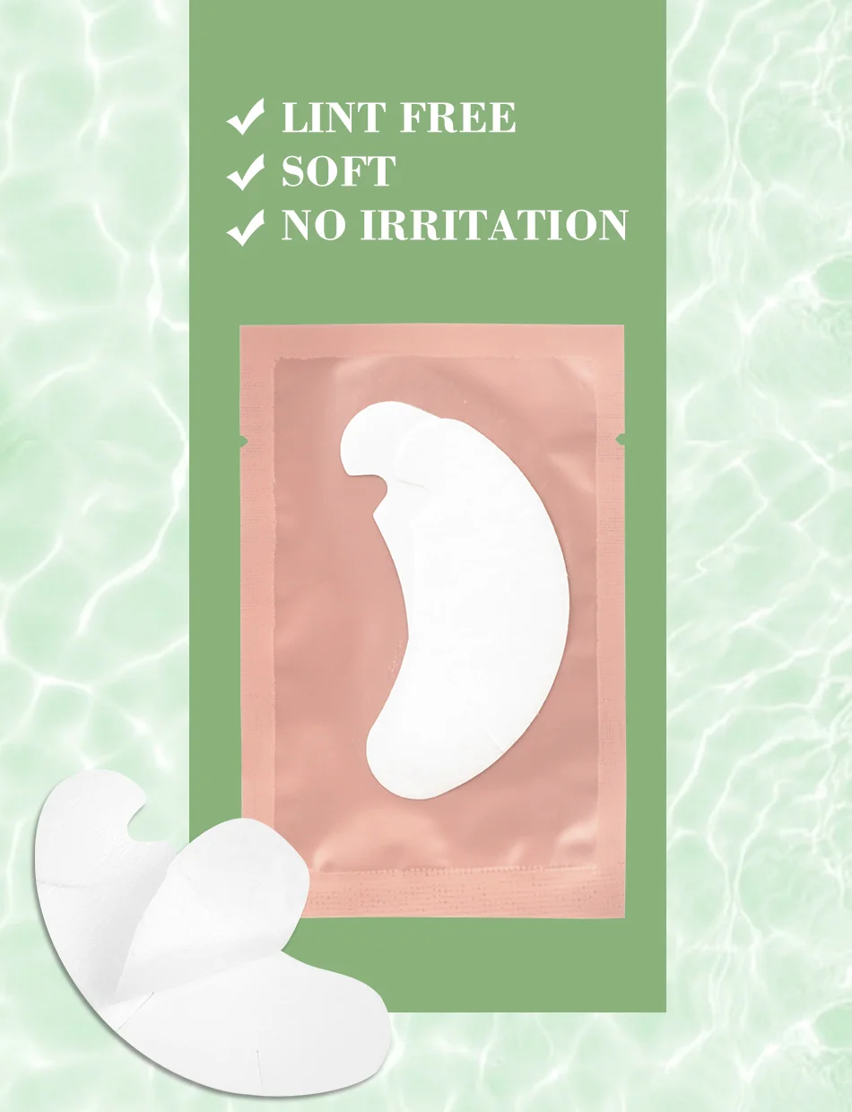 100 Paar Wimpernverlängerungs-Aufkleber Hydrogel-Patches Sanfte und Nicht Reizende Wimpernverlängerungs-Zubehör Patches Make-up-Tool – Detail 4