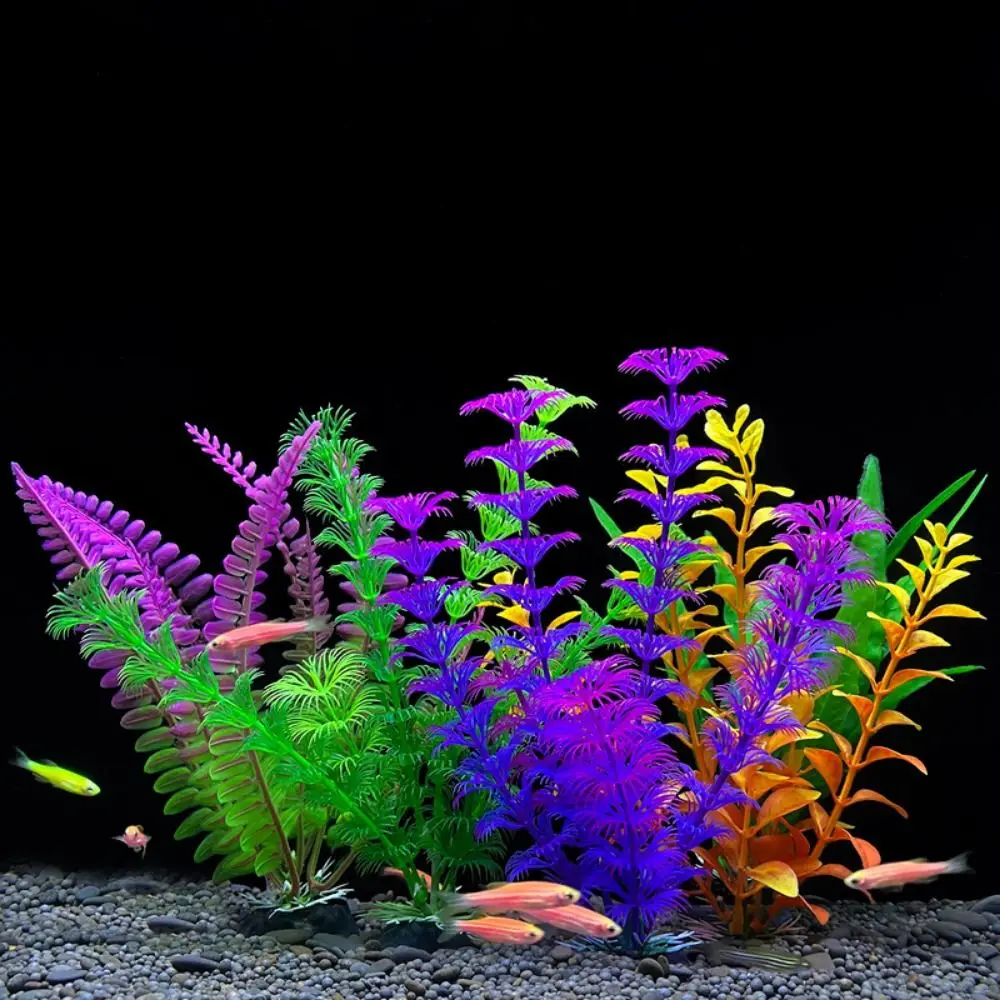 Fish Tank Ornament Plant Aquarium Artificial Decor Underwater Plants Plastic Simulation Water Grass Fish Bowl Decoration