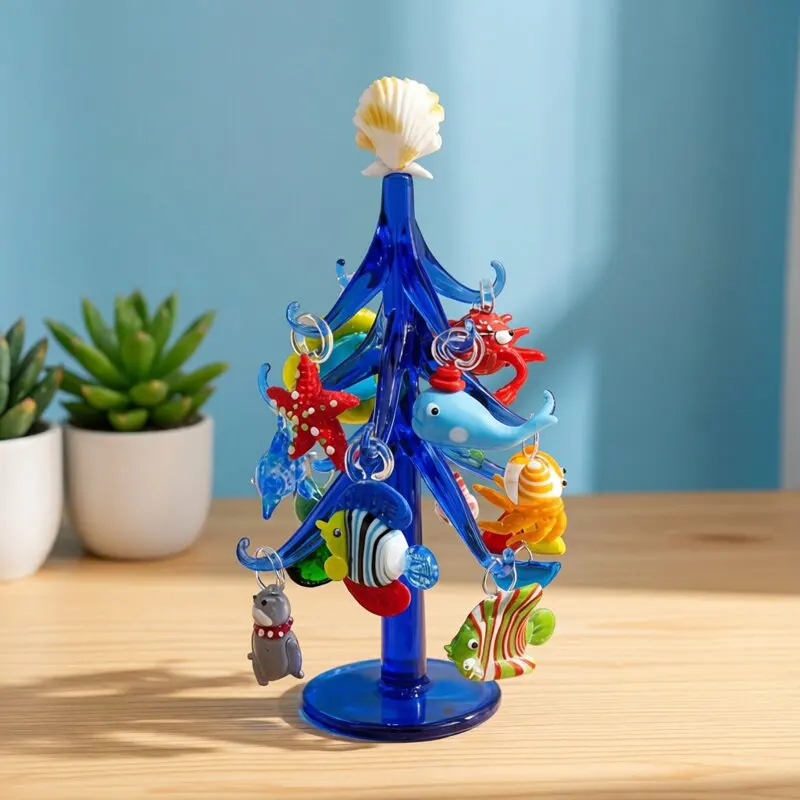 

Миниатюрные фигурки животных из стекла JSSMTLP 12 шт.