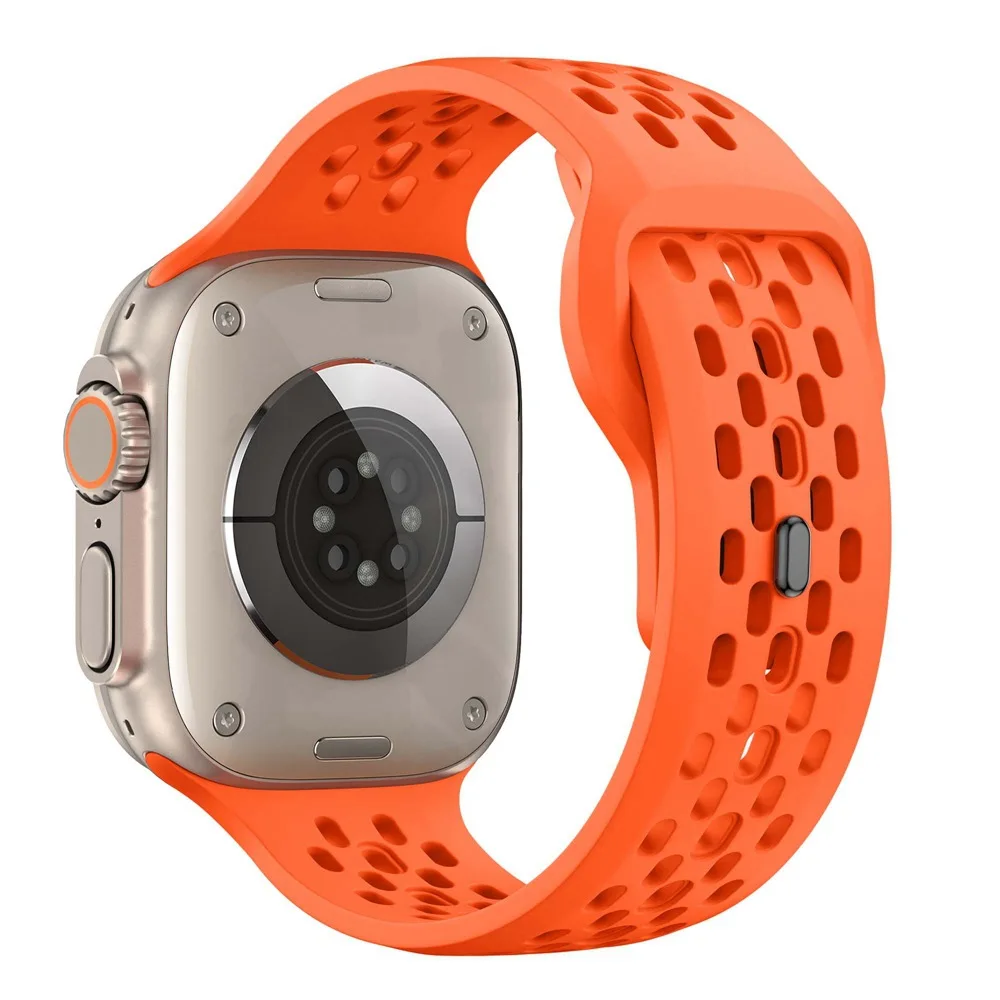 Atmungsaktives Silikonarmband für Apple Watch 49mm 46mm 45mm 44mm 42 41mm Sportarmband iWatch Ultra 12 11 10 9 8 7 6 SE3 Gürtel – Detail 33