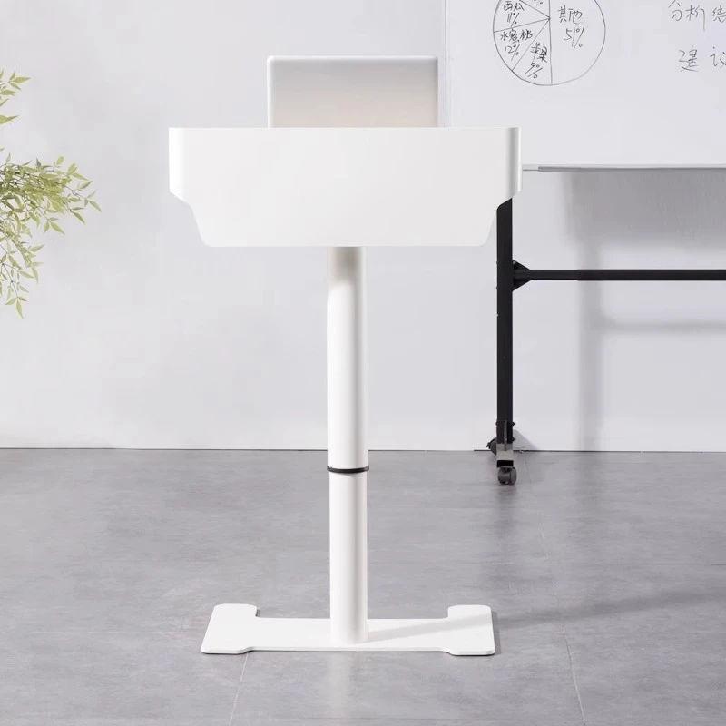 Podium, discrets, discrets, bureau de réception de bienvenue moderne et simple, maître des cérémonies, table élévatrice