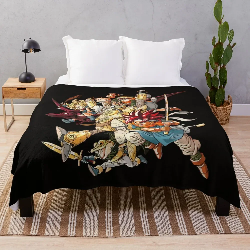 

Chrono Trigger Heroes Throw Blanket Furry Summer Bed covers Decorative Sofas Blankets