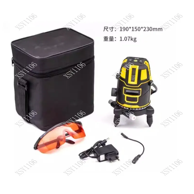 Hilda 5-Line Laser Level High Precision Red Light 3/5 Line Engineering Surveying Tool