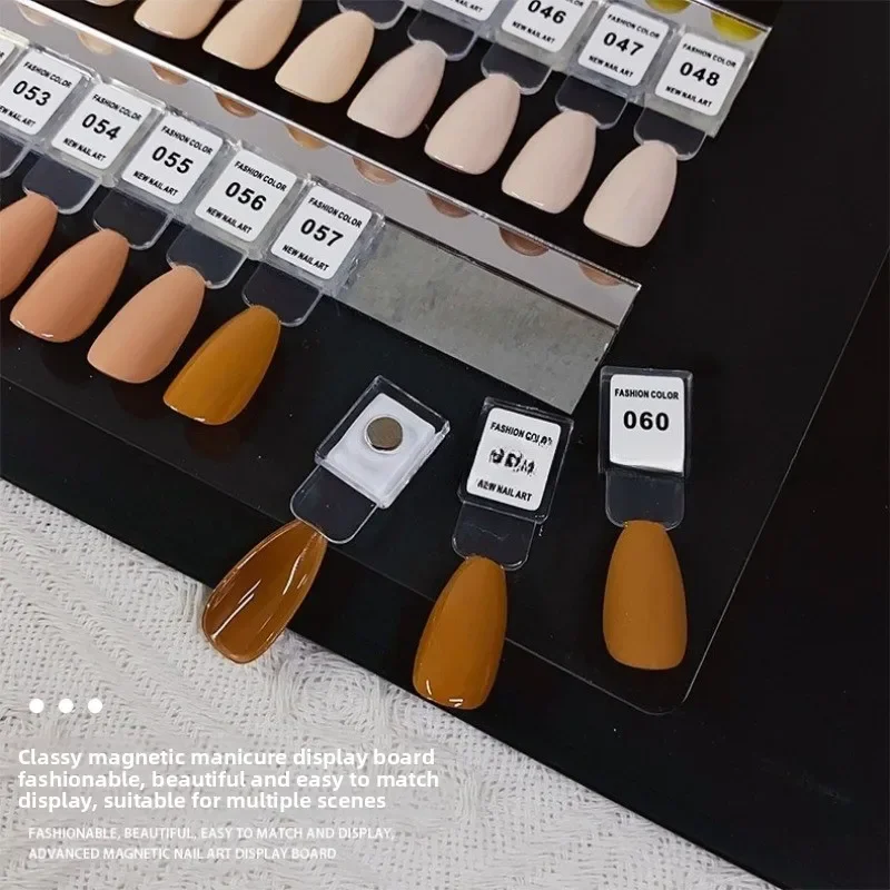 Ail لوحة ألوان المغناطيسي الاكريليك اللون عينة عرض مجلس بطاقة كتاب طلاء الأظافر الغراء عينة عرض أداة مسمار ارتداء نمط #6