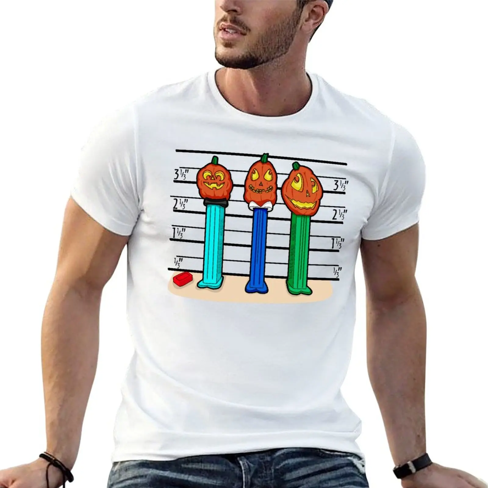 Pumpkin Lineup T-Shirt Casual Streetwear Short Sleeve Tee