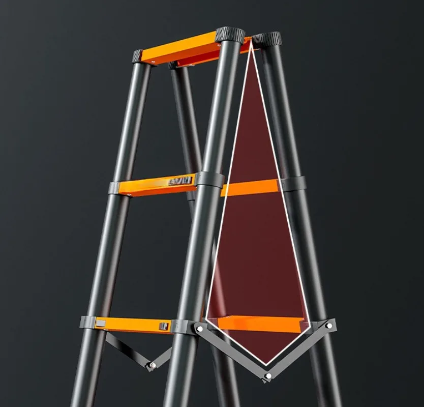 

Telescopic ladder Thickened aluminum alloy engineering Portable straight Lift Household