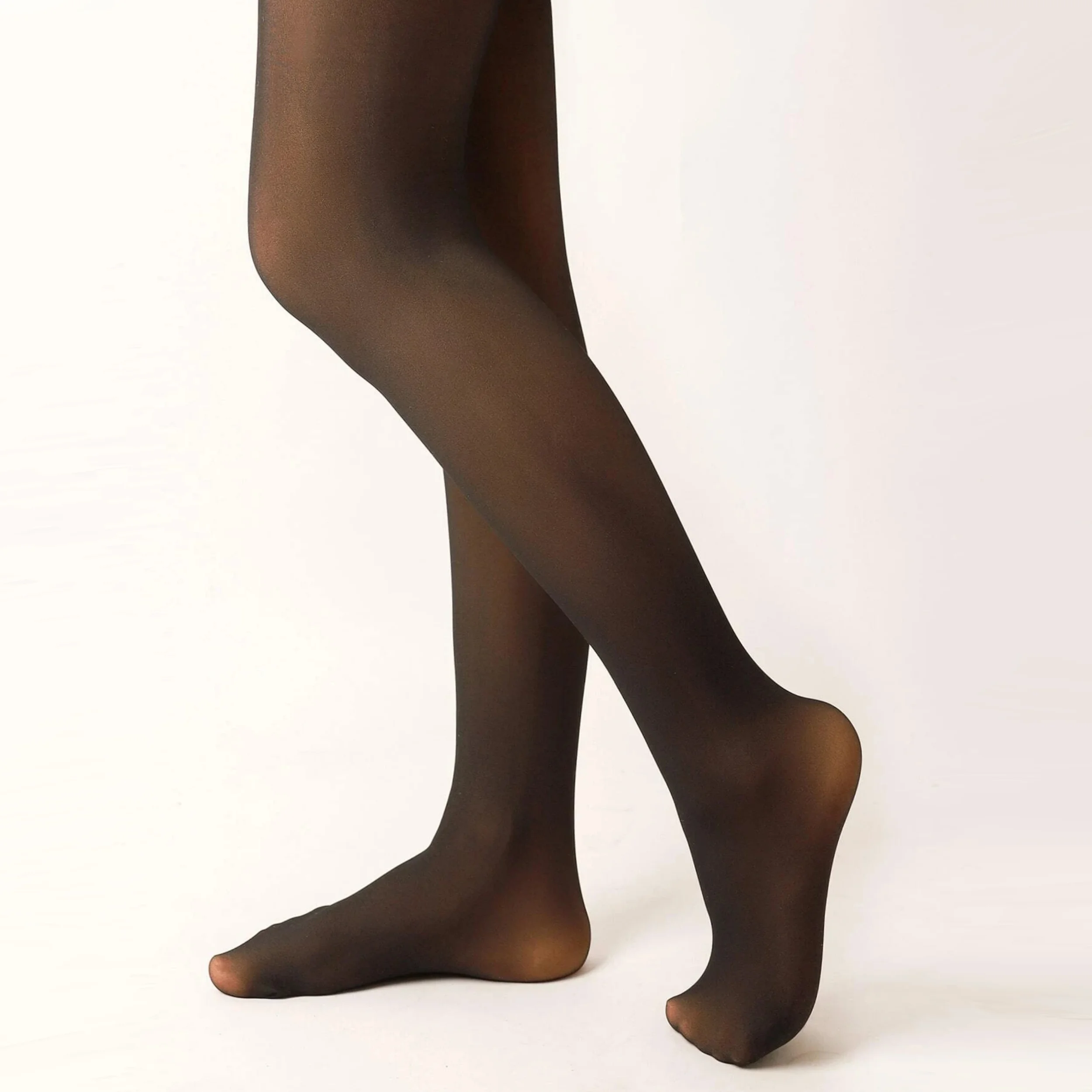 여성용 검은색 반투명 레깅스, 두껍고 양털, 가짜 다육 팬티 스타킹 착용, 가을 및 겨울, 1 피스