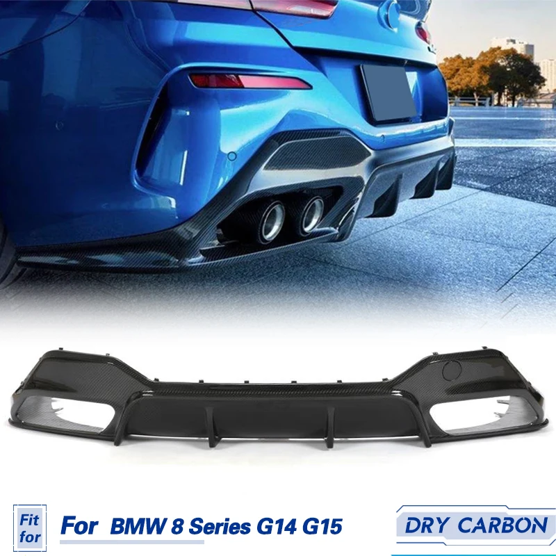 

Car Rear Bumper Diffuser Lip Spoiler Dry Carbon For BMW 8 Series G14 G15 M850i M Sport 2-Door 2018-2022 Rear Diffuser Lip