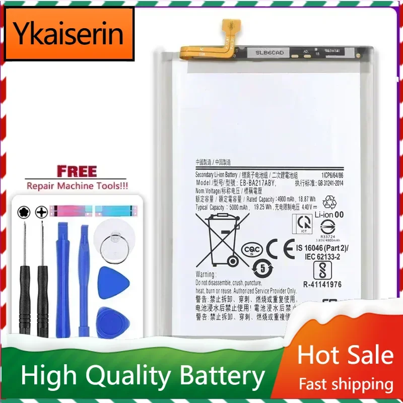 YKaiserin 5000mAh Replacement Battery EB-BA217ABY For Samsung Galaxy A21s SM-A217F/DS SM-A217M/DS SM-A217F/DSN