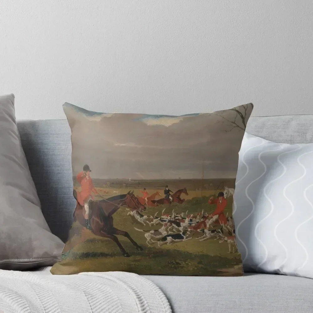 

The Fox Hunt Ends Throw Pillow Cushion Cover Set Decorative Cushion pillow