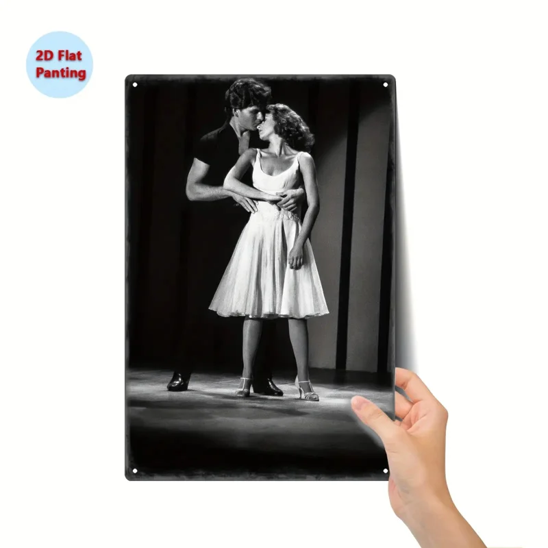 1 señalización retro de papel de aluminio "Dirty Dance", decoración clásica para colgar en la pared, diseño de carteles de películas de moda