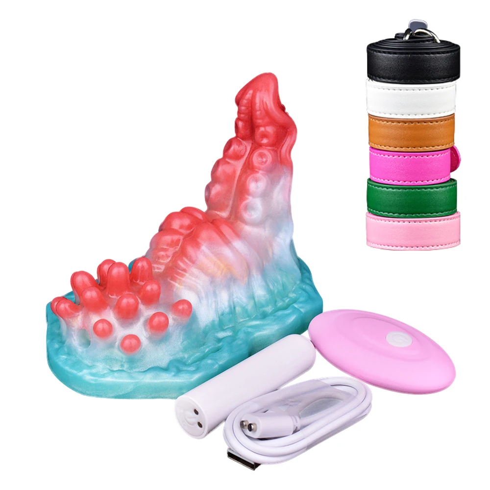 SHAZ Broyeur sexuel en silicone à friction/granulés avec contrôle sans fil et godemiché, pour masturbation féminine_voghion.com