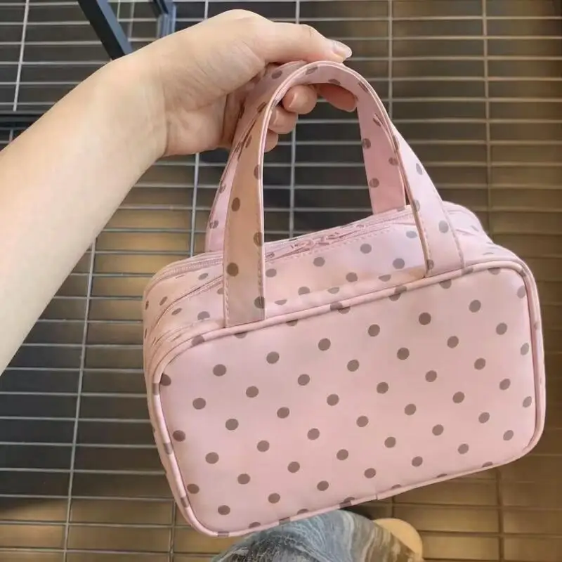 Large Capacity Girl Cosmetic Bag Third Floor Partition Portable Travel Waterproof Skin Care Products Storage Bag Bags for Woman